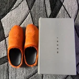 Orange Marni fur slides brand new never worn before Marni | Shoes | Orange Marni Fur Slides Brand New Never Worn  main image 3